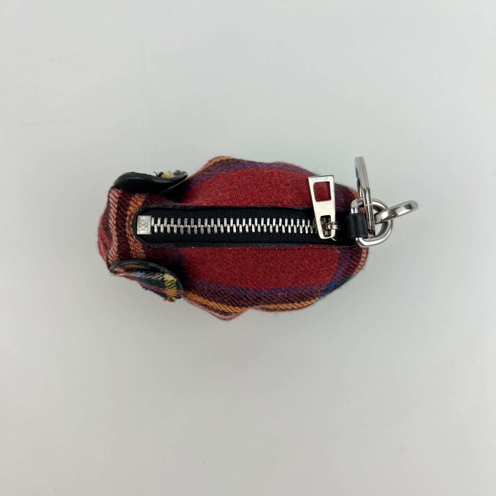 LOEWE ロエベ ゾウモチーフ キーホルダー キャンバス レザー