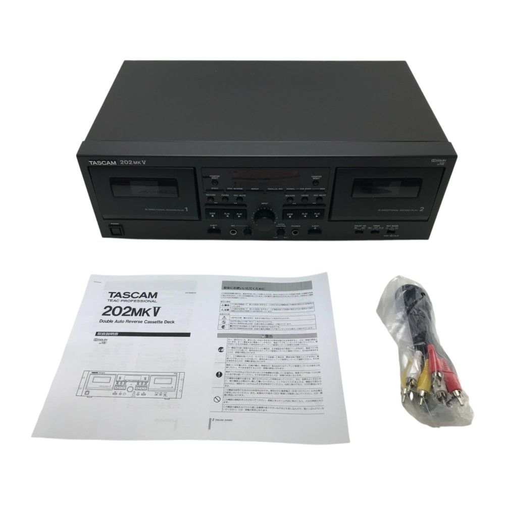 TASCAM オートリバースダブルカセットデッキ 202MKV premiu