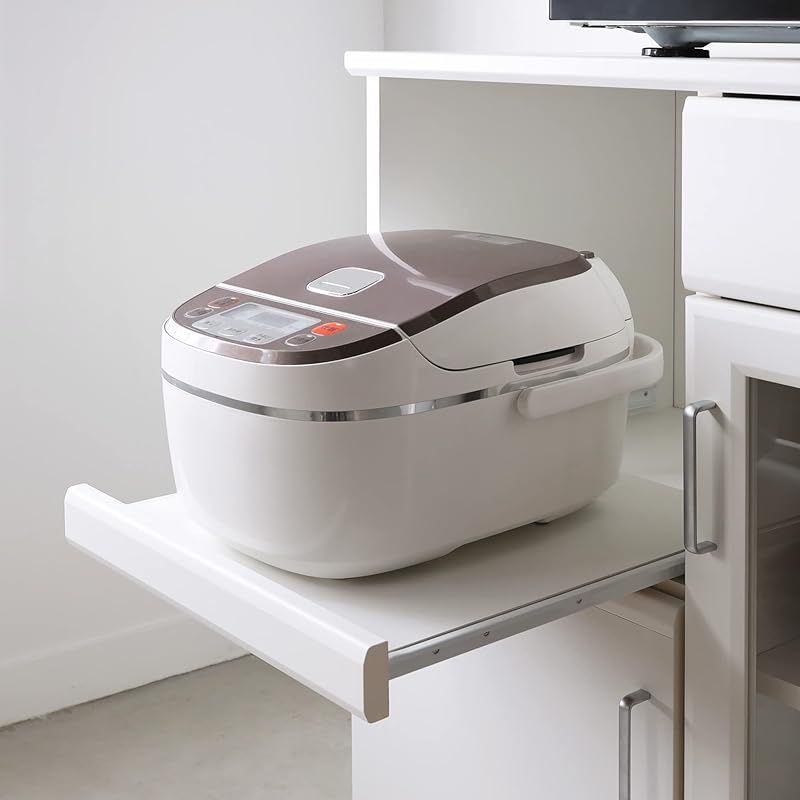 白井産業(Shirai) カウンターワゴン レンジ台 ホワイト 白 幅73.9 高さ  