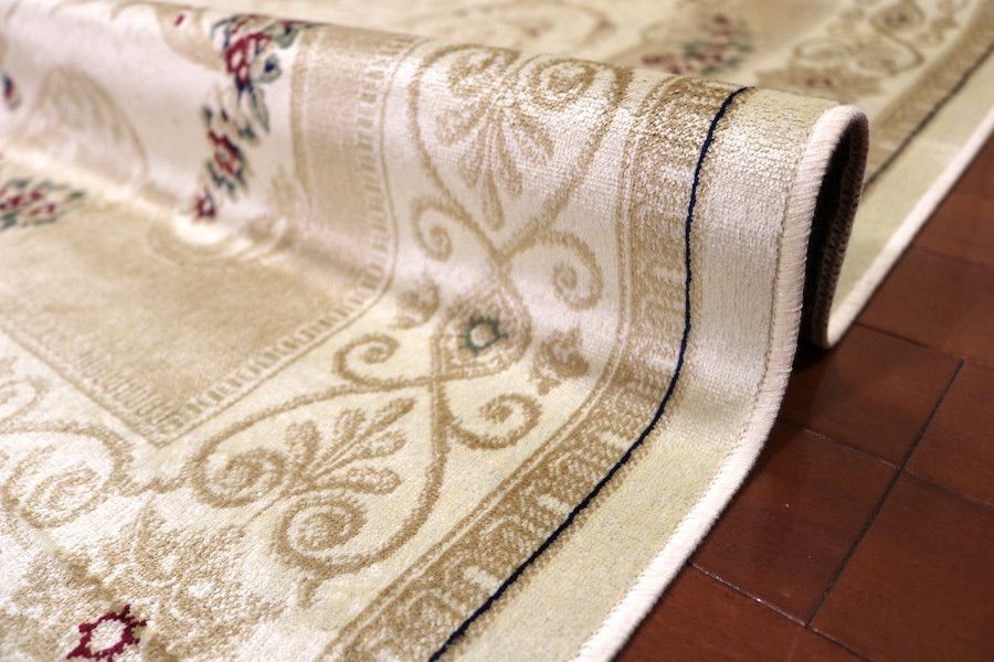 ペルシャ柄絨毯 160×230 新品未使用 ラグ カーペット アイボリー 訳あり ペルシャ柄絨毯 160×230 新品未使用 ラグ カーペット アイボリー