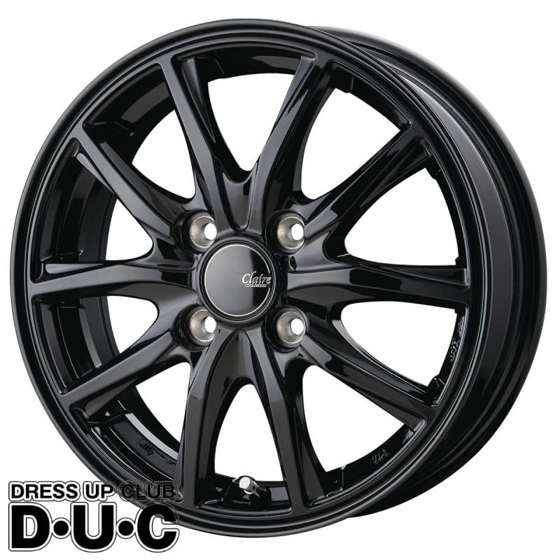 18インチアルミホイール 4本セット CLAIRE|クレール GZ10 グロスブラック|GBK 18-7.5 5-114.3 38| 48| 53 法人 |個人宅配送不可 スタッドレスにオススメ
