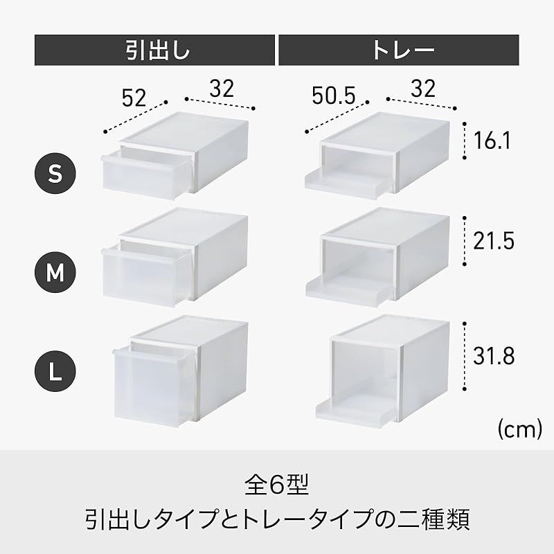 住宅設備 ライクイット (like-it) 収納ボックス クローゼットシステム 引き出し S 約幅32x奥52x高16.1cm ブラック CS-D1 奥行き52cm クローゼット収納にピッタリ 1