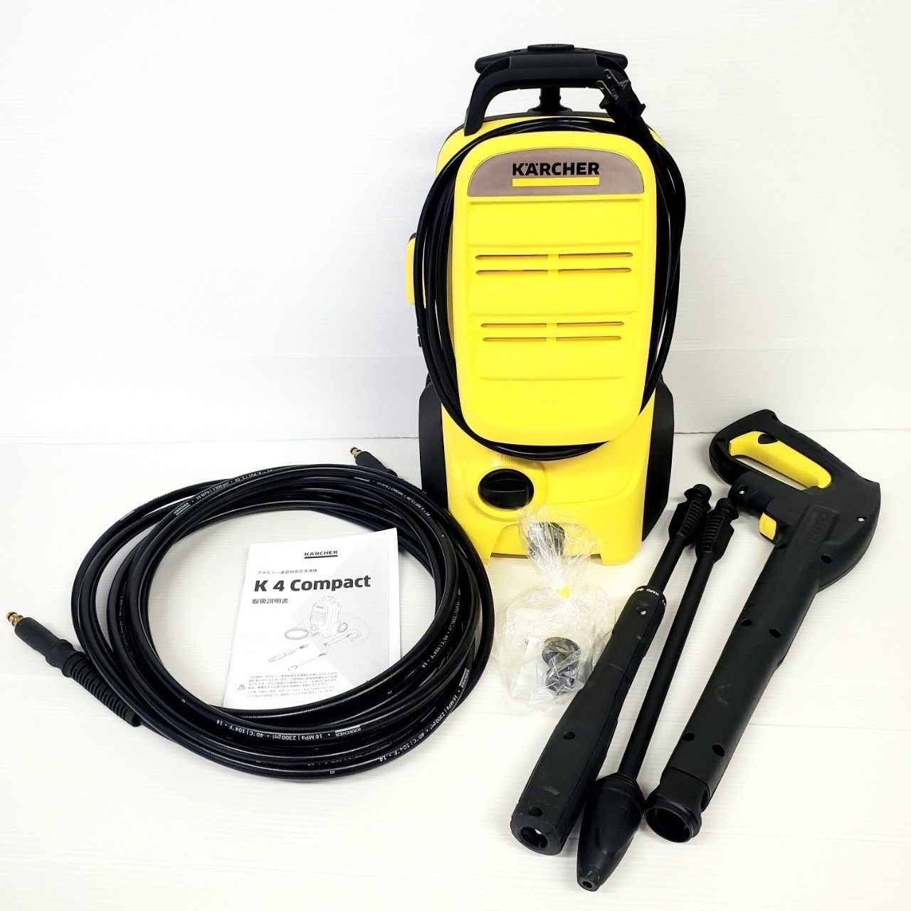 KARCHER ケルヒャー K4 コンパクト 高圧洗浄機 キャスター付き - 生活家電