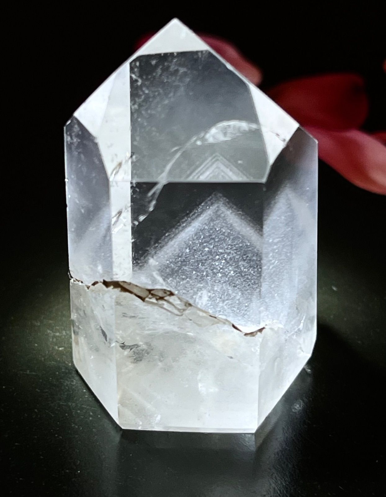 龍脈水晶 ホワイトファントム クリスタル 水晶 原石 ポリッシュ