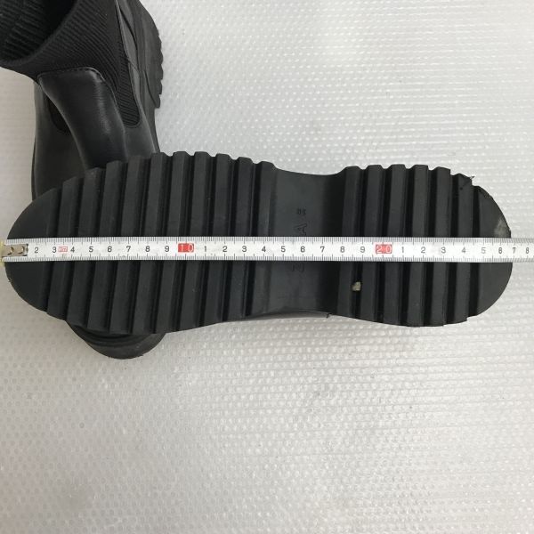 ザラ&frasl;ZARA TRF☆トラックソール&frasl;リブニット&frasl;ショートブーツ36&frasl;size