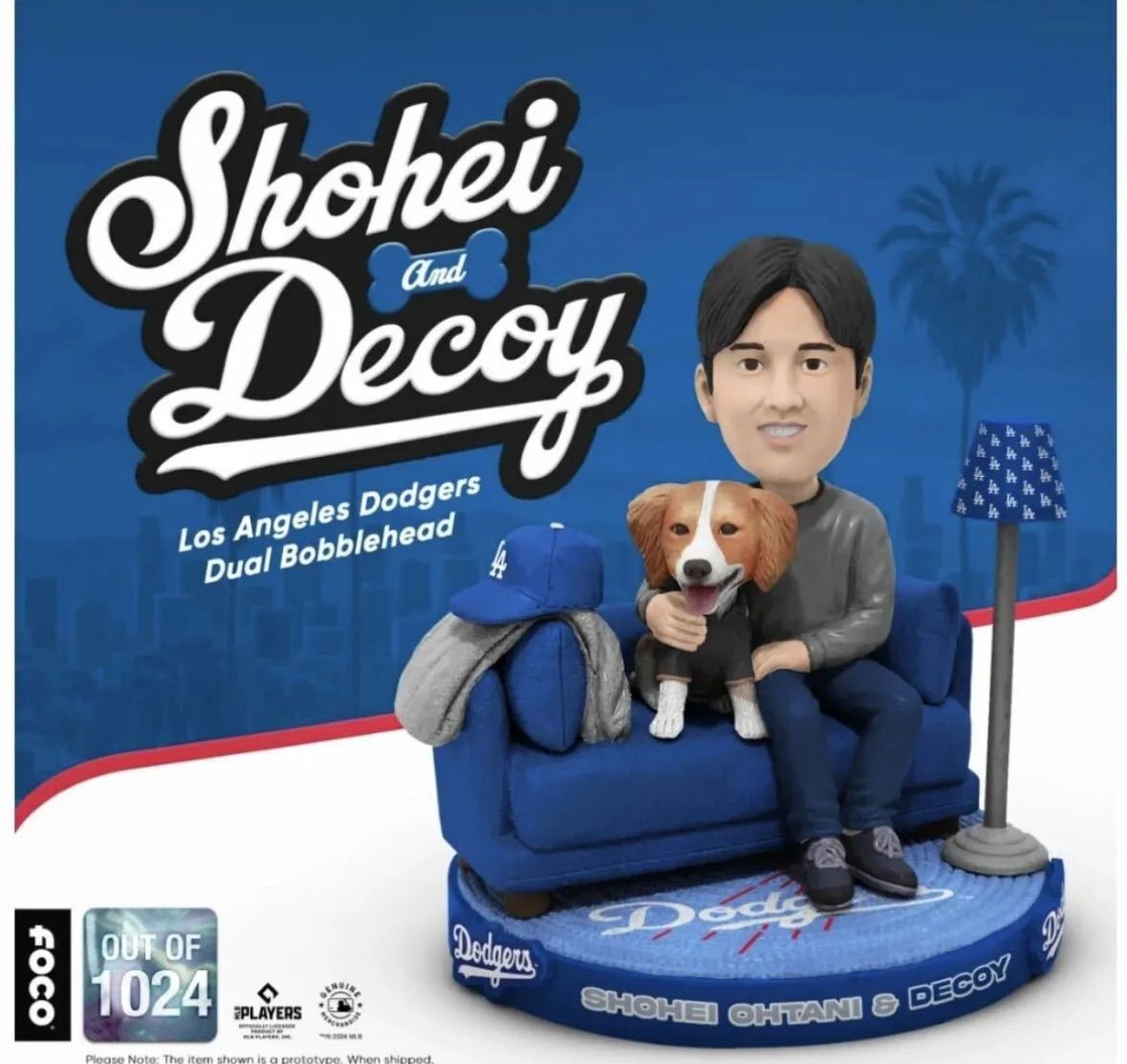大谷翔平選手&デコピン ボブルヘッド レア】2024 大谷翔平 デコピン