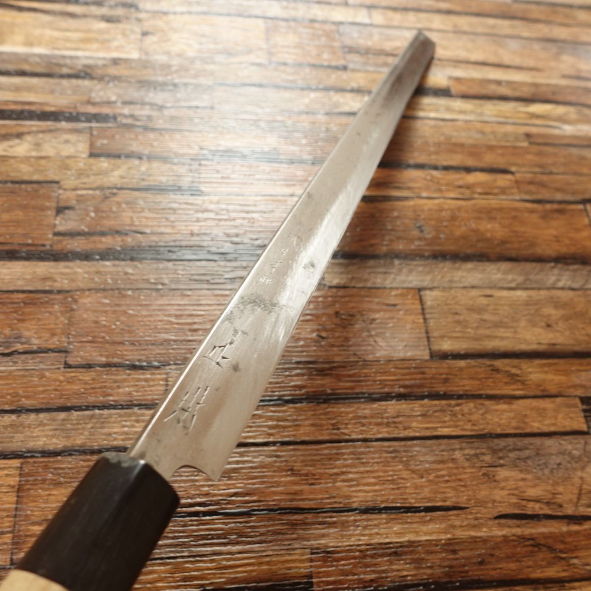 【新品未使用品】ラスト出品　正本総本店　蛸引き刺身包丁　水牛柄A-1 正本 蛸引包丁 研ぎ済 水牛柄 刺身包丁 蛸引き タコ引き 310mm