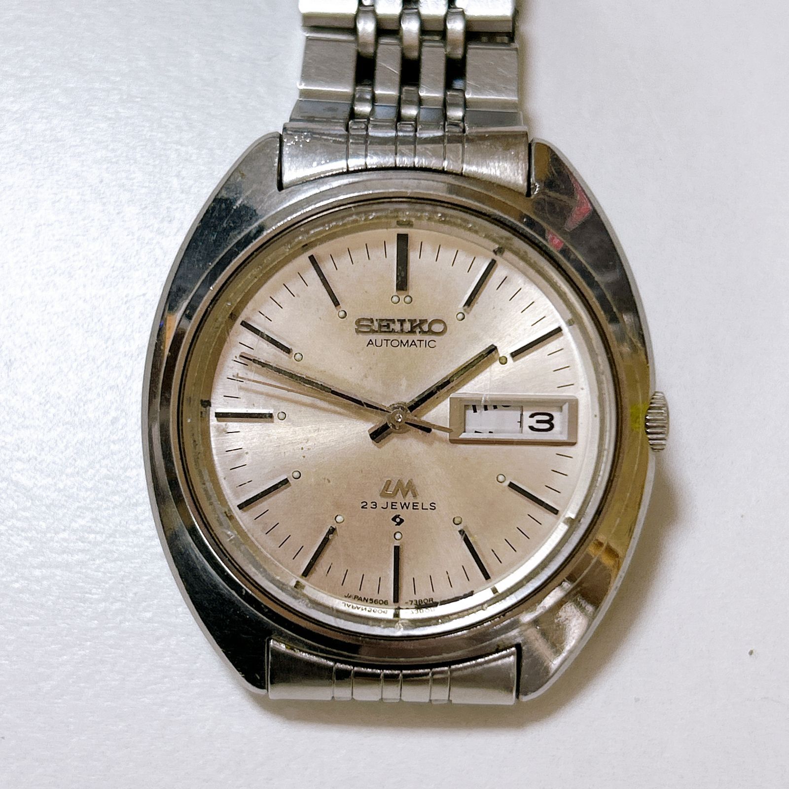 SEIKO セイコー ロードマチックLM 23石 5606-7151 自動巻 腕時計 稼働