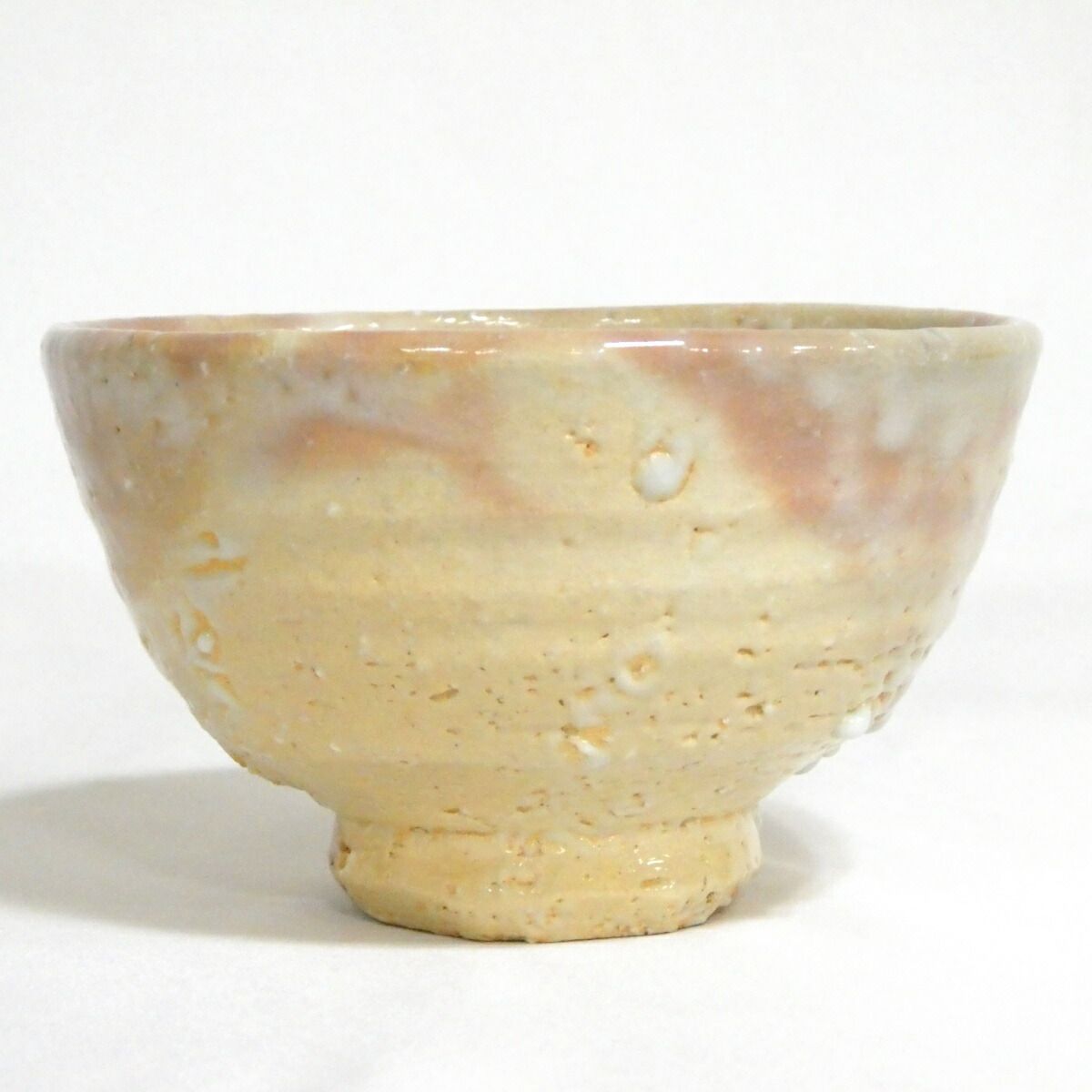 七月の特売品】東光山松緑窯 十一代 大和松雁作 萩茶碗 かいらぎ