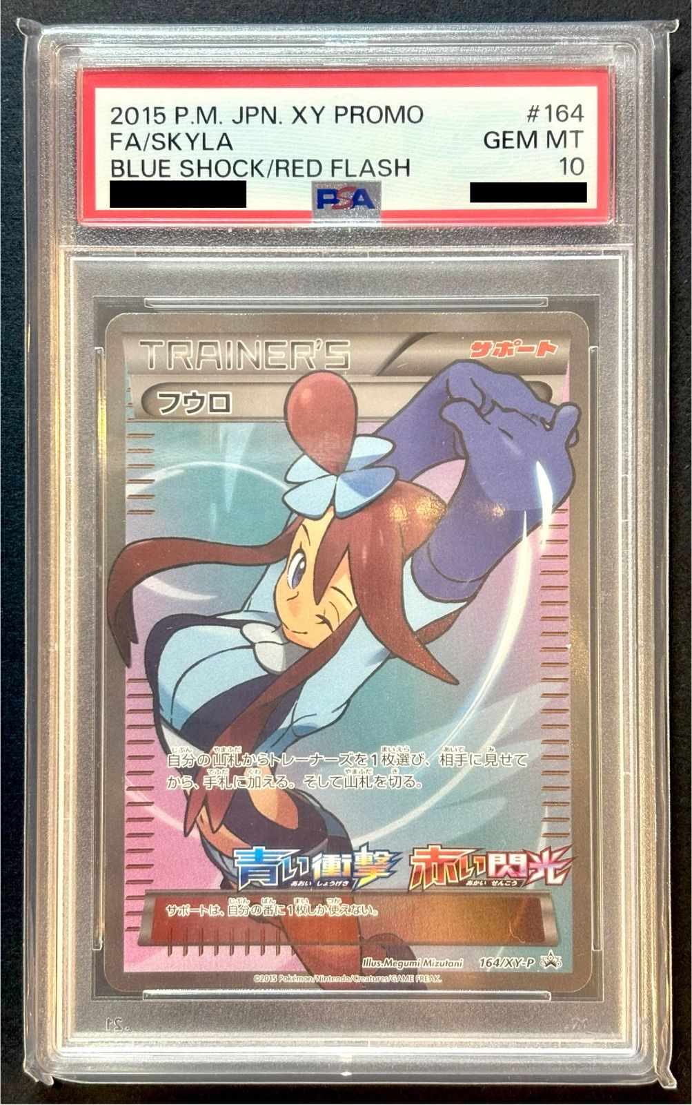 【時間指定不可】 ☆PSA10☆ポケカ☆『フウロ』（164/XY-P）【PROMO】※SR仕様/  ヴァイスシュヴァルツ