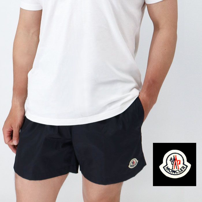 MONCLER モンクレール メンズスイムウェア 2C00004 53326 BOXER MARE ボクサーマレ 水着 水陸両用 ショートパンツ  ロゴパッチ 海パン 巾着袋付き スイムパンツ 短パン - メルカリ