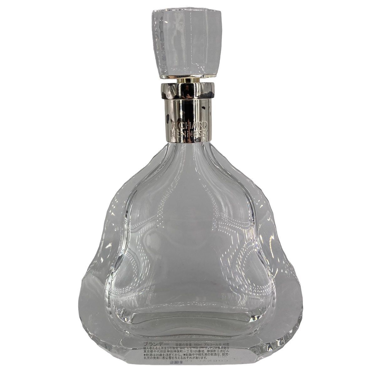 中古】 BACCARAT バカラ ヘネシー リシャール 空きボトル 700ml 打傷