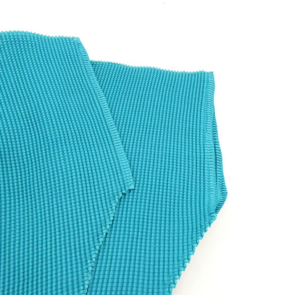 美品 me ISSEY MIYAKE ミーイッセイミヤケ MI31FO456 ボレロ F ターコイズブルー 半袖 カーディガン レディース AN1837A67 美品 me ISSEY MIYAKE ミーイッセイミヤケ MI31FO456 ボレロ 1点
