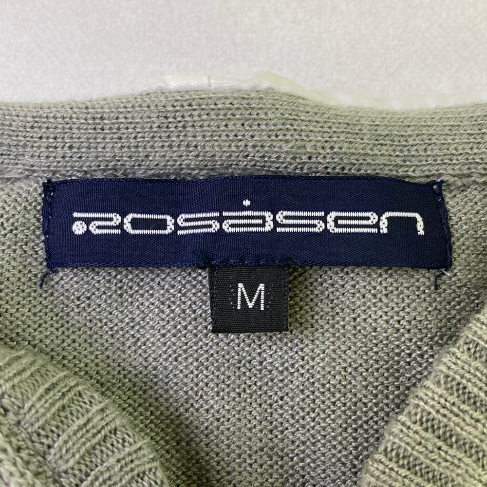 サイズ：M ROSASEN ロサーセン フード付 ニットベスト カモフラ柄