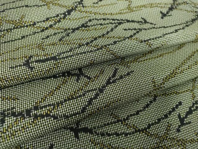 平和屋着物●上質な紬　7マルキ　敷松葉　正絹　逸品　DAAY1531ps 平和屋着物○上質な紬 7マルキ 敷松葉 正絹 逸品 DAAY1531ps