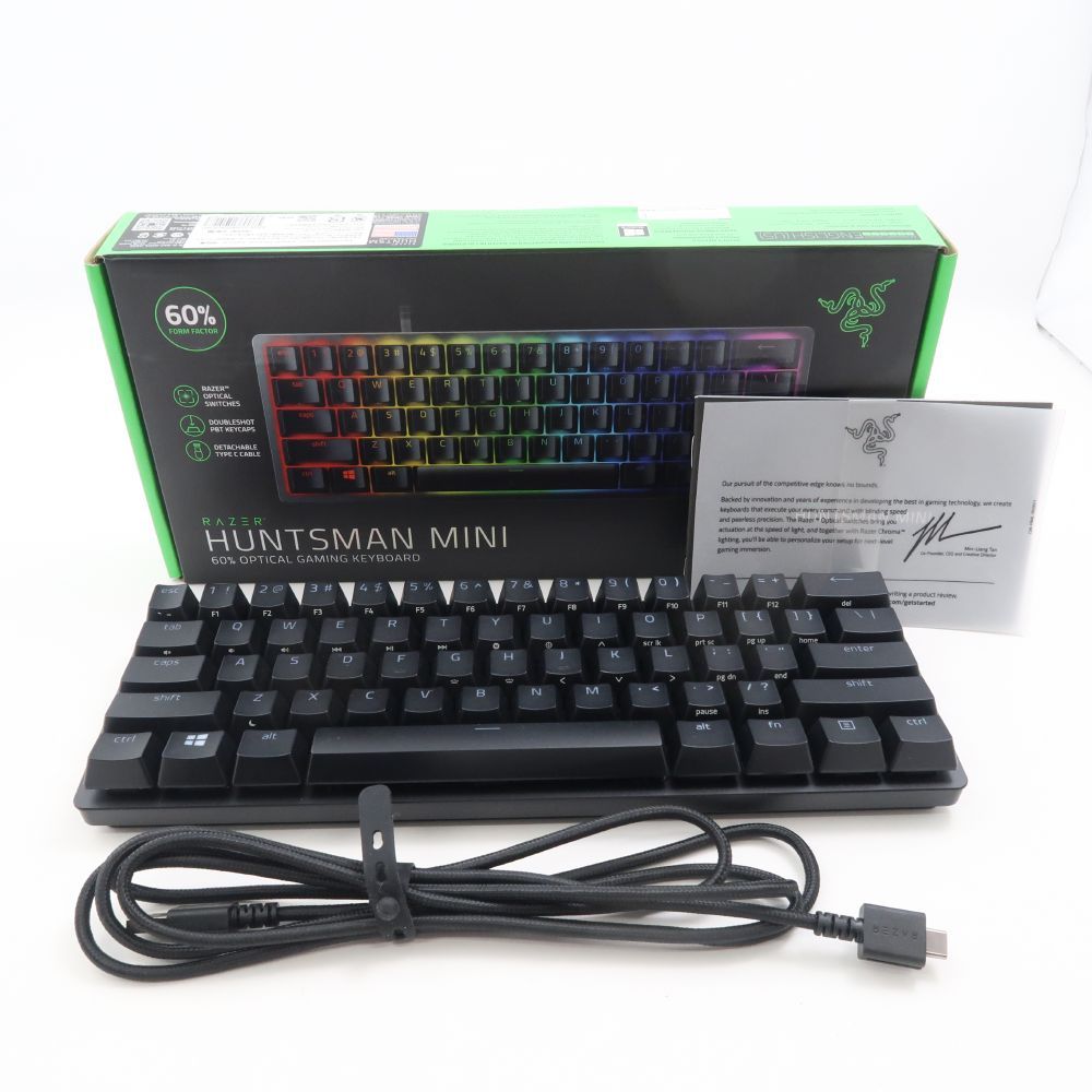 LAZER - 美品 RAZER レイザー Huntsman Mini ゲーミングキーボード 1点 有線 英語配列 赤軸 HK20 Amazon.co.jp: Razer Huntsman Mini 小型 ゲーミングキーボード