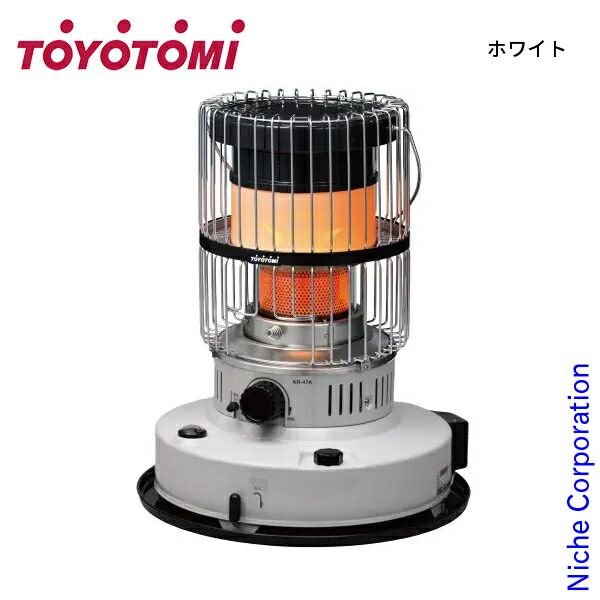 トヨトミ 対流形 ダブルクリーン 石油ストーブ KR-47A W ホワイト