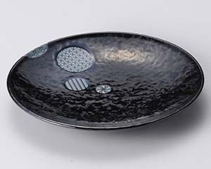 和食器 ハ120-308 丸小紋丸7.0皿