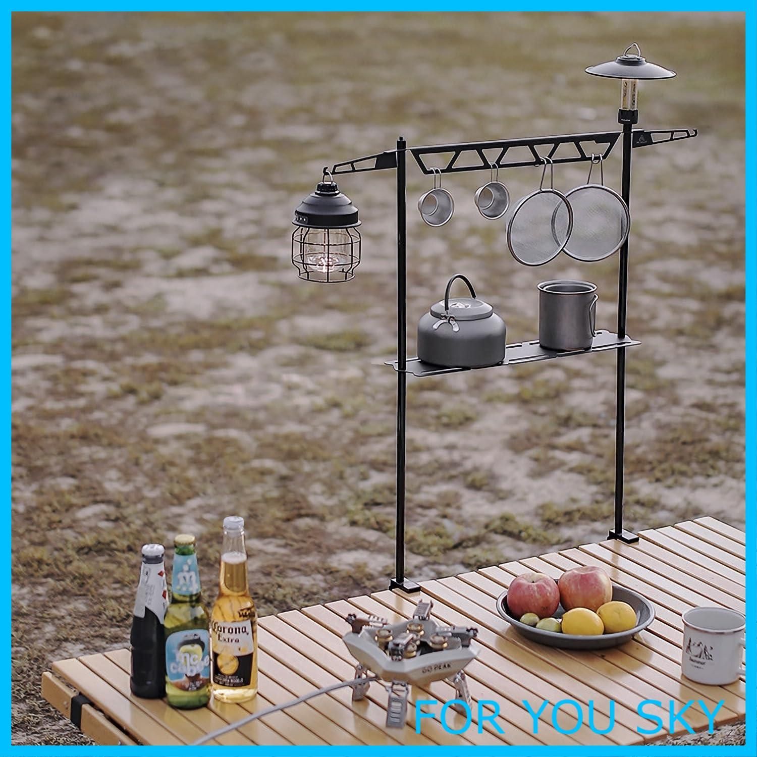 LYIYI ランタンスタンド アルミ合金 ランタンポール 打ち込み式