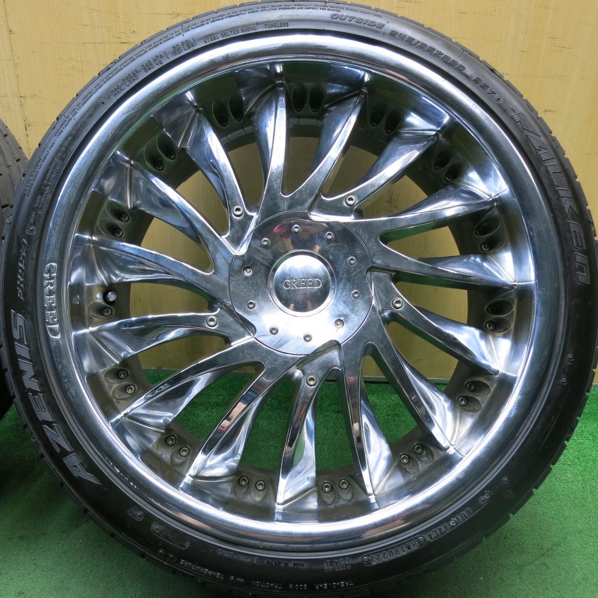 バリ溝！22年！9.5分以上☆GREED 245\u204435R20 バリ溝 \u002721年