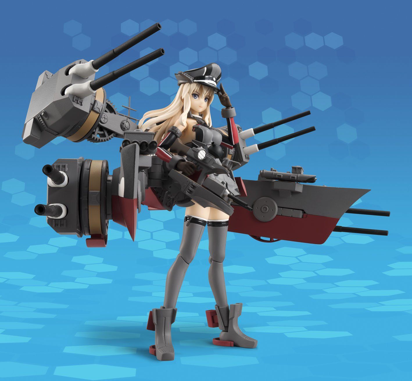 TAMASHII NATIONS アーマーガールズプロジェクト 艦これ Bismarck drei 約140mm PVC-ABS製 塗装済み可動フィギュア