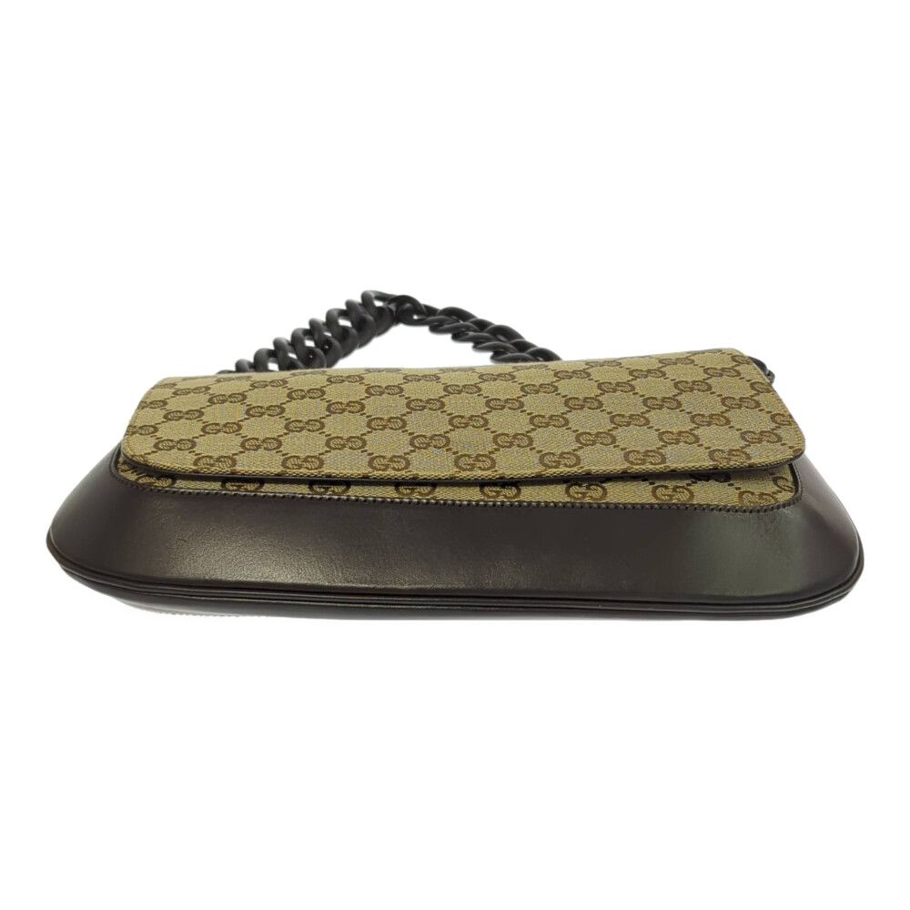 GUCCI グッチ GGキャンバス・プラチェーン ハンドバッグ ワン 