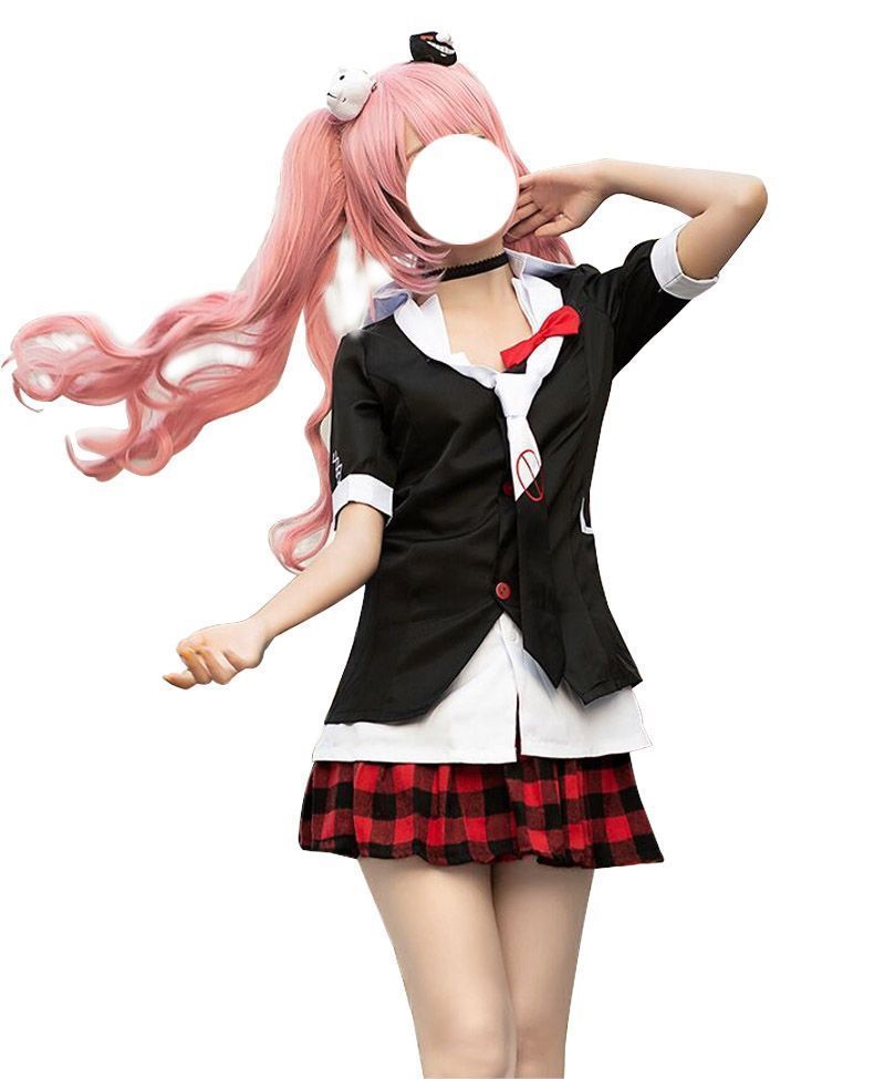江ノ島盾子 コスプレ ダンガンロンパ コスチューム 希望の学?と?望の高校生 コスプレ衣装 ダンガ