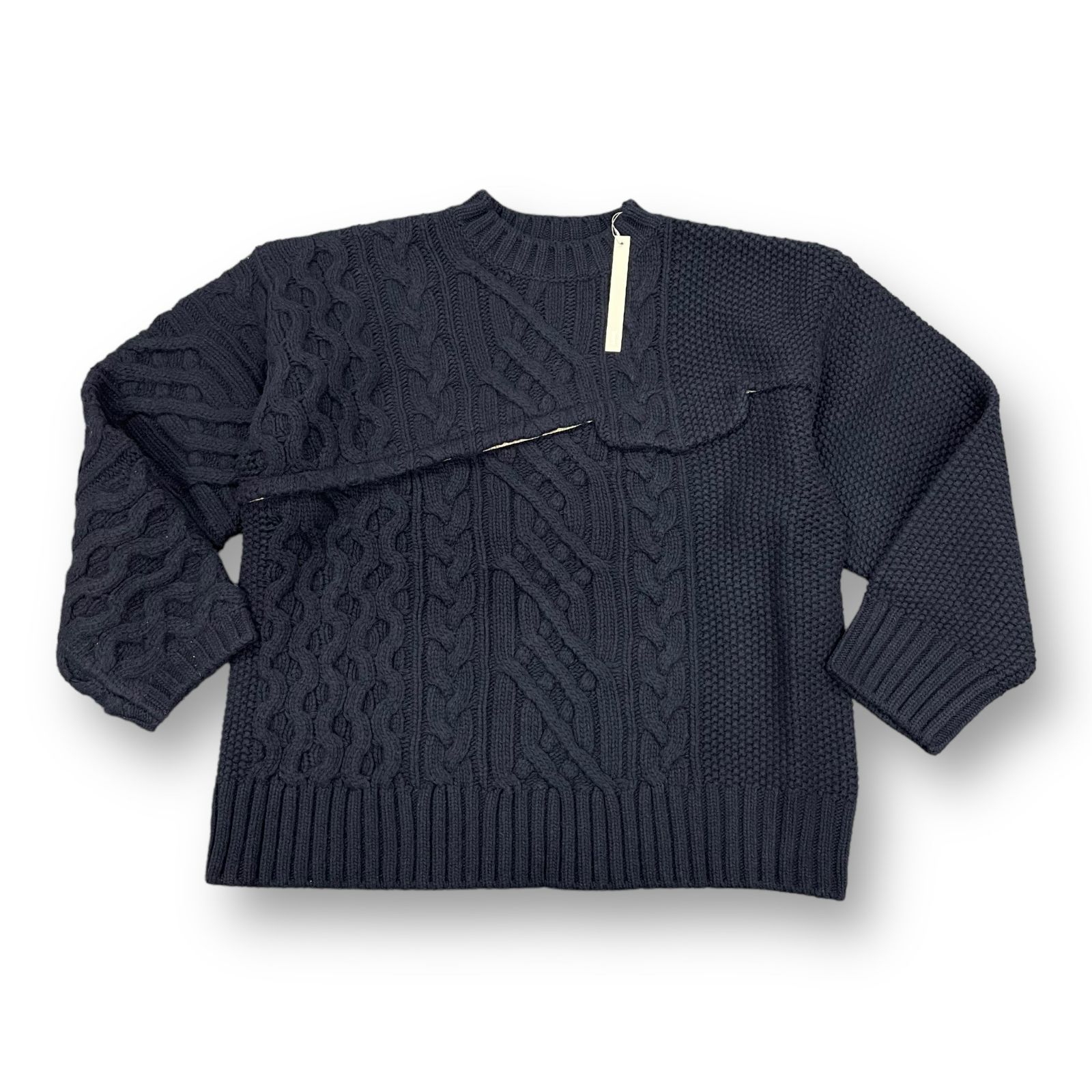 定価53900円 新品 Tamme 22AW 13° CARBLE KNIT PO ケーブルニット プル