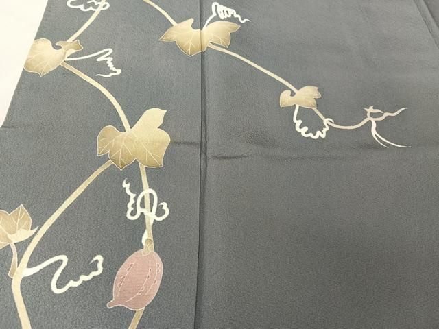 平和屋着物○本加賀友禅作家 由水煌人 訪問着 カラスウリ 正絹 逸品