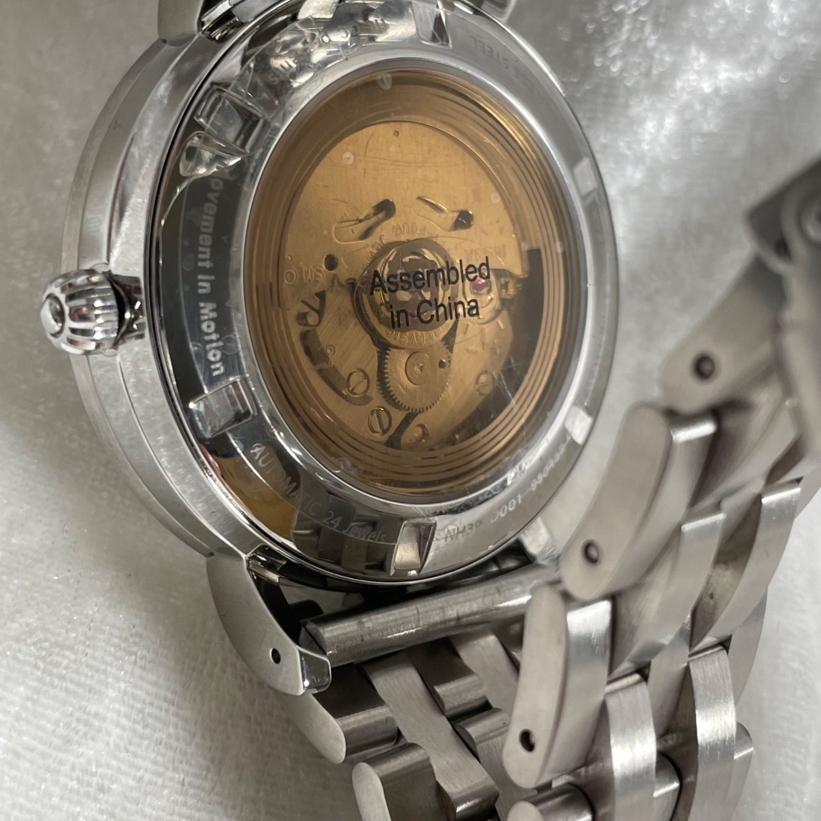 腕時計 TiCTAC オリジナル自動巻 MIM-OH04-BK/SS 機械式自動巻(手巻 