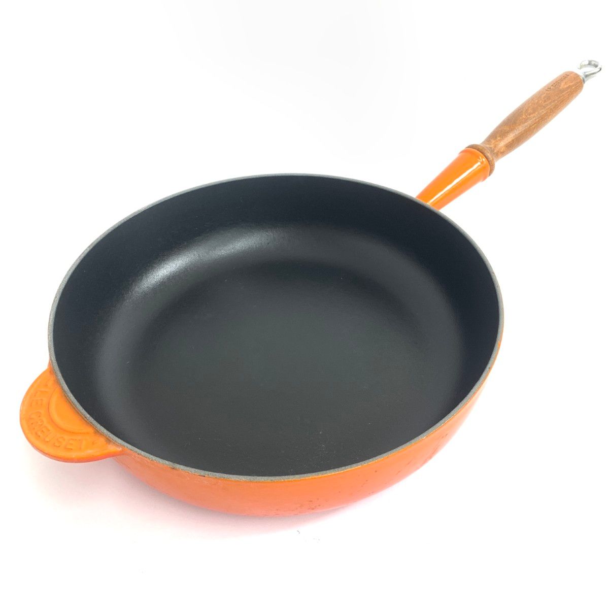 LE CREUSET ルクルーゼ ウッドハンドル 調理器具 フライパン レッド 240001138000