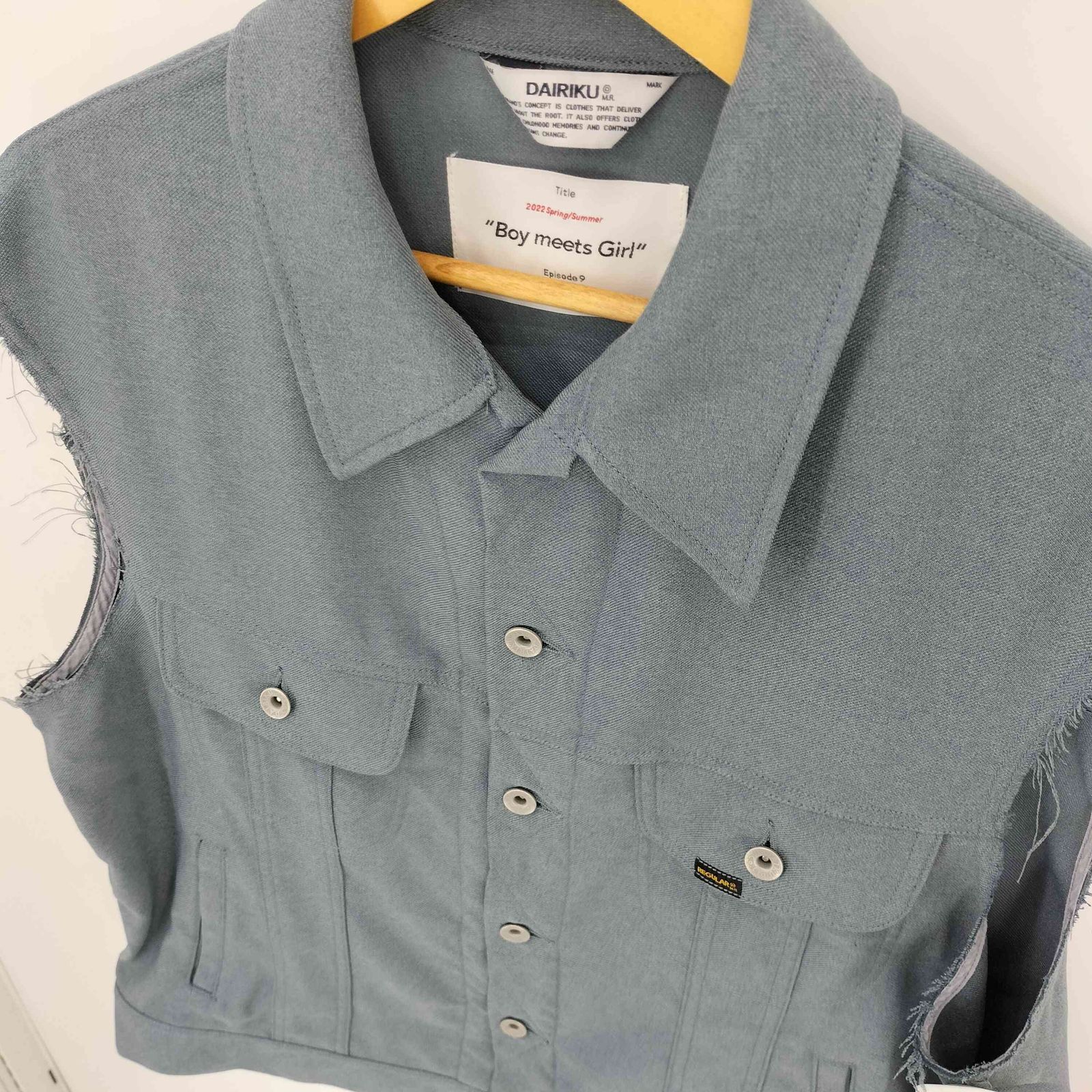 DAIRIKU ダイリク 22ss Regular Polyester Vest DAIRIKU 22SS REGULAR POLYESTER VEST | A WORD.ONLINE SHOP