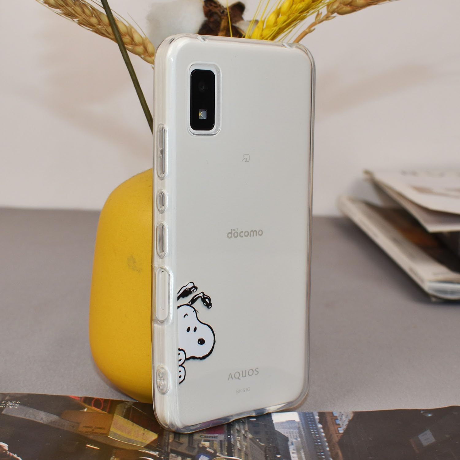 スヌーピー AQUOS wish2 用 SH-51C SHG06 A204SH ケース キャラクター スマホケース 萌えキャラ可愛い  スマートフォンケース レンズ保護 防キズ 高耐久性 ワイヤレス充電対応 アンチ指紋 良質テクスチャー クリア - メルカリ