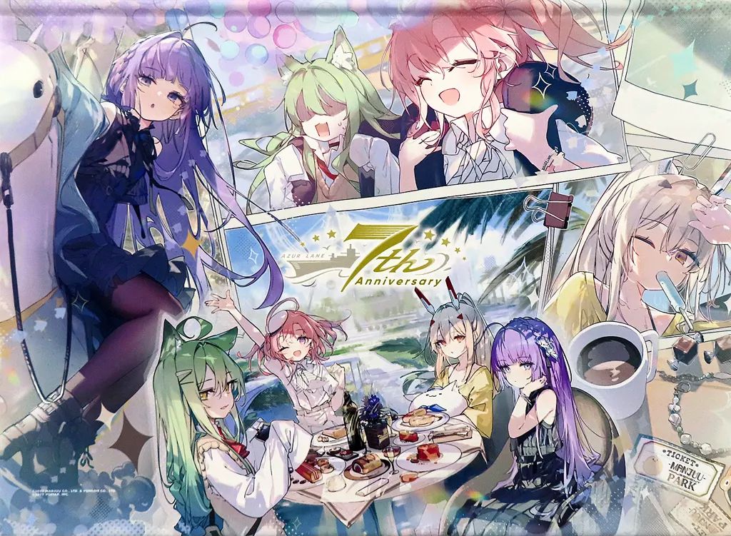 中古】タペストリー 7周年記念 B2タペストリー 「アズールレーン7周年