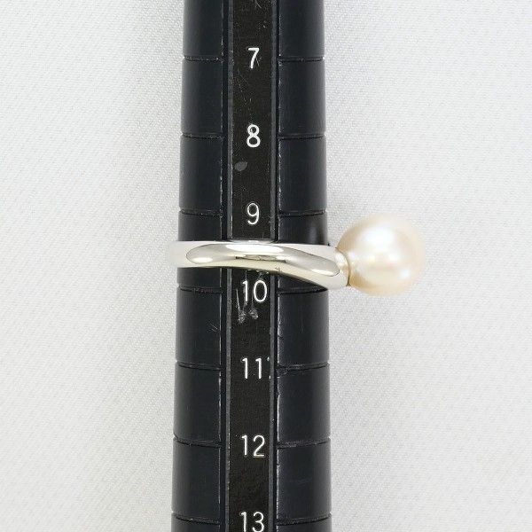 PT900 リング ring 指輪 9.5号 パール 真珠 約8.5mm 総重量約6.0g FORTGASGNV_COM_BR