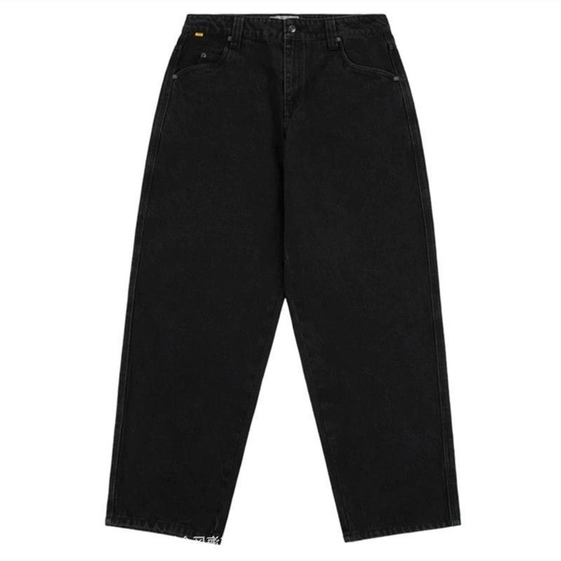 DIME ブラックバギーデニムパンツ