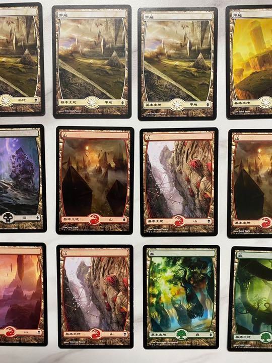 MTG ZEN ボーダーレス基本土地 22枚セット （日本語21枚 英語1枚