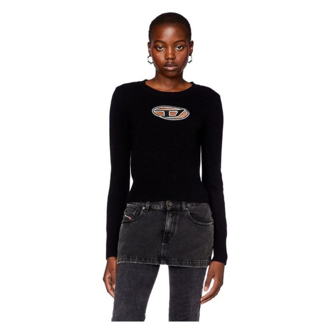 美品 23AW Diesel ディーゼル M-Areesa プルオーバー カシミヤ混 ロゴ 