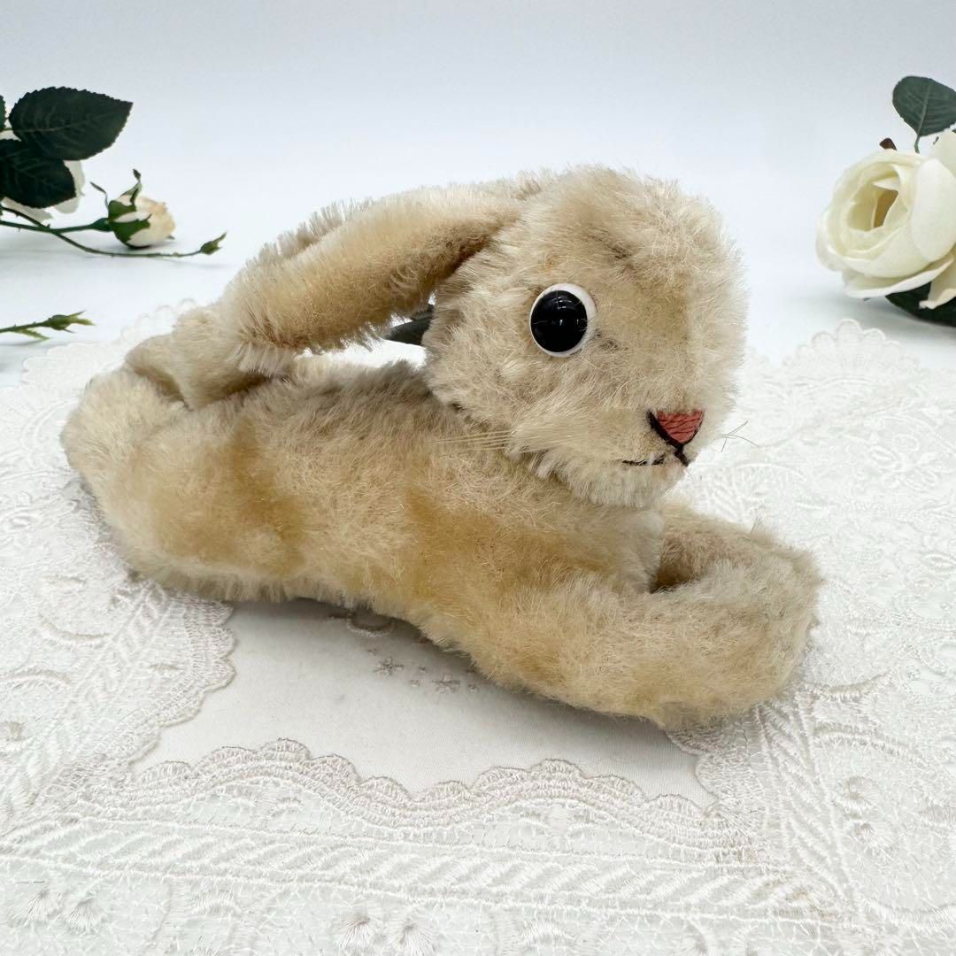送料無料 シュタイフ Lying Rabbit 12cm くつろぎラビット|兎|うさぎ ビンテージ|アンティーク Steiff|STEIFF