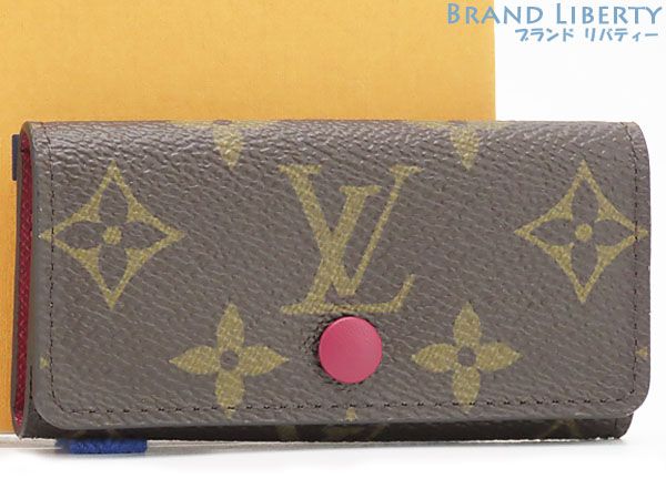 ルイヴィトン LOUIS VUITTON モノグラム ミュルティクレ4 4連キーケース キーリング キーホルダー フューシャ M60705