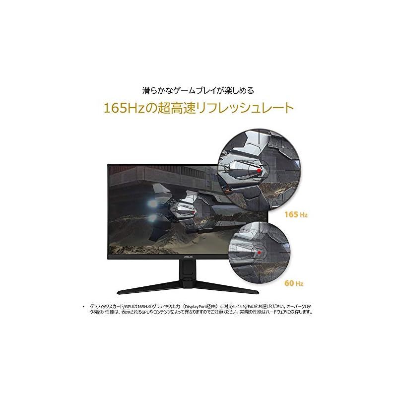 ASUS ゲーミングモニター 165Hz 27インチ モニター IPS フルHD