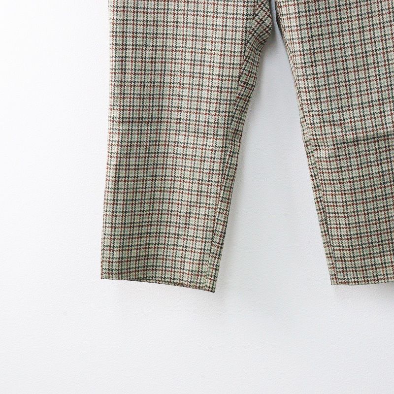 美品 パラスパレス ストレッチウール クロップド ワイドパンツ