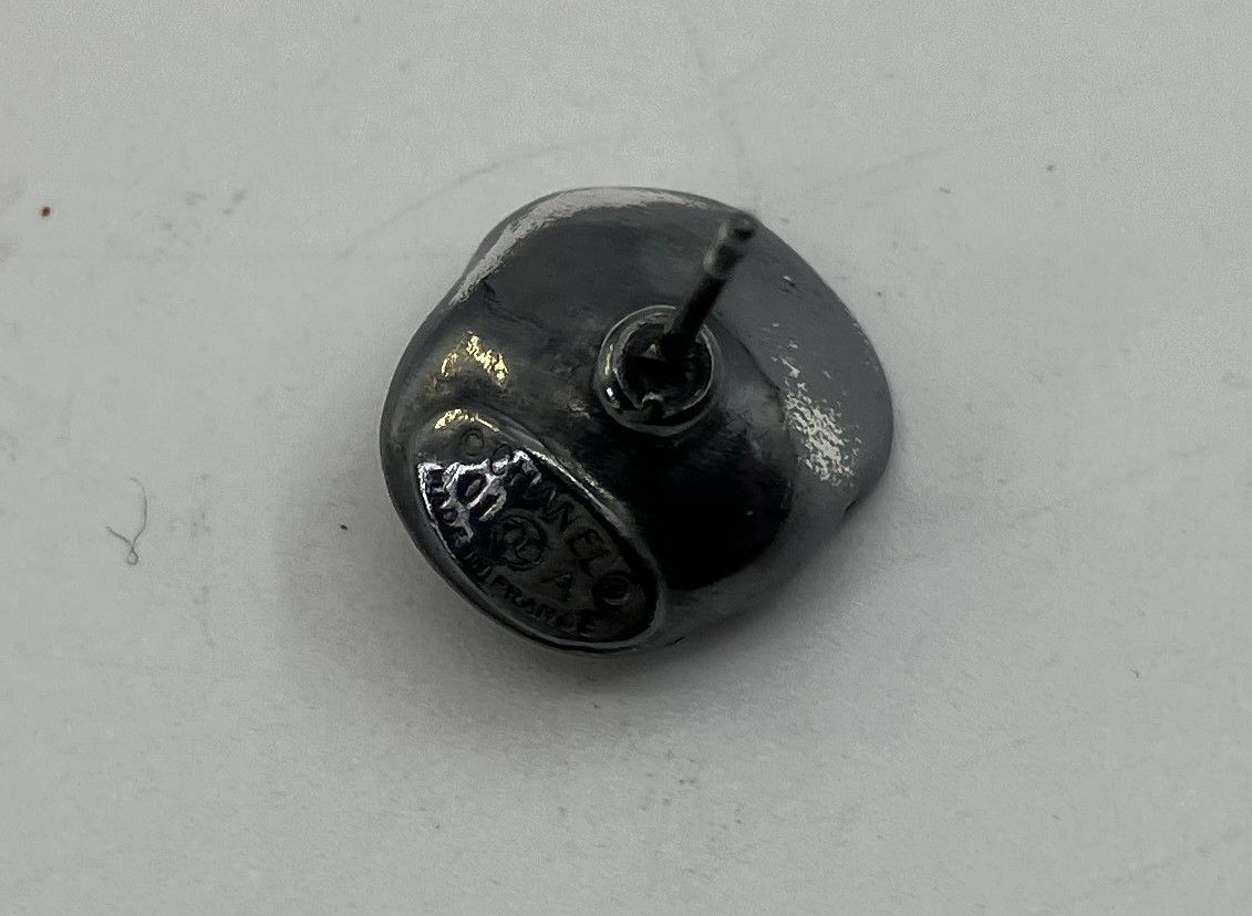 シャネル CHANEL 01A ココマーク カメリア ピアス 黒