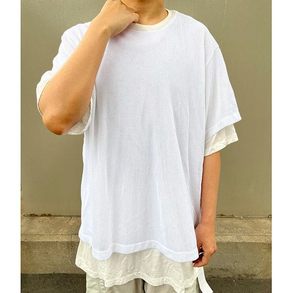 【新品】JULIUS 2019 メッシュ　Tシャツ　ホワイト　SAMPLE品