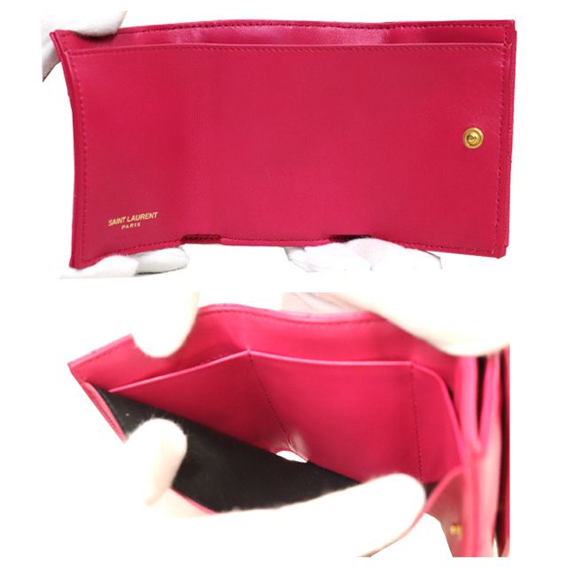 SAINT LAURENT （美品）サンローラン YSL コンパクト ウォレット