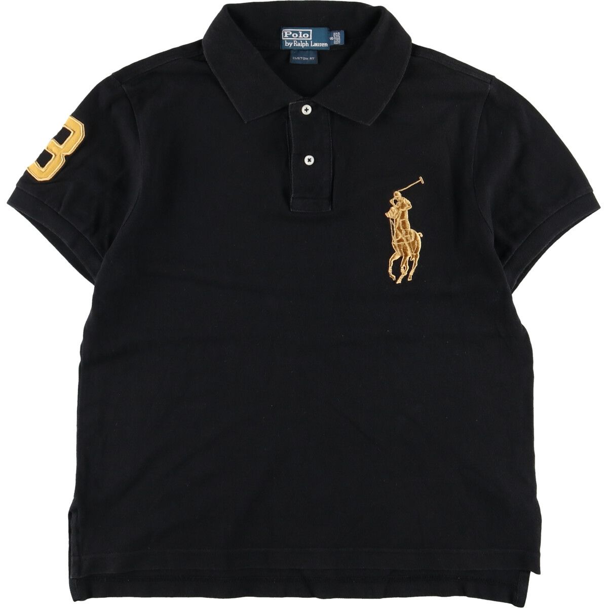 古着 ラルフローレン Ralph Lauren POLO by RALPH LAUREN CUSTOM FIT ビッグポニー 半袖 ポロシャツ メンズS相当/eaa476047