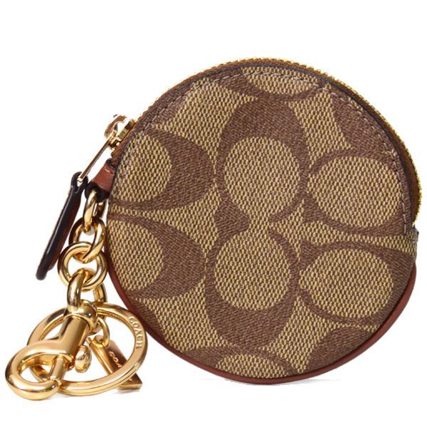 コーチ コインケース COACH コーティングキャンバス レザー  