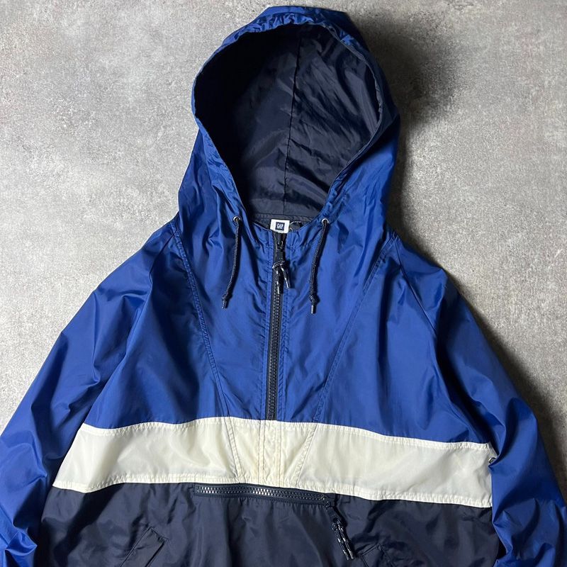 90s GAP ハーフジップ プルオーバー ナイロン アノラック 90s GAP ハーフジップ プルオーバー ナイロン アノラック