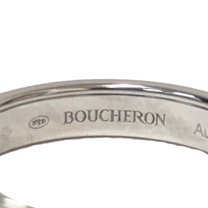 ブシュロン BOUCHERON キャトル ブラック リング ハーフ 指輪 K18WG