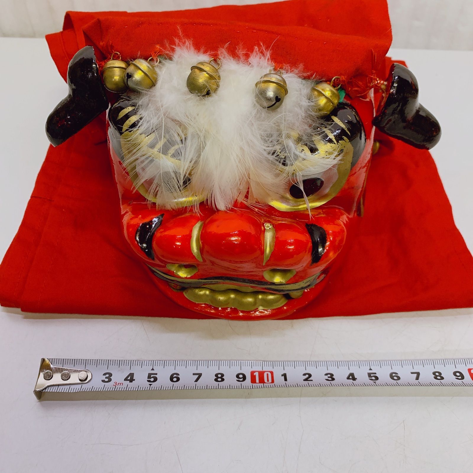 手獅子 日本舞踊 小道具 獅子舞 赤獅子 舞手獅子 獅子頭 縁起物 魔除け 祭り LLC-HASEGAWATOSO_COM